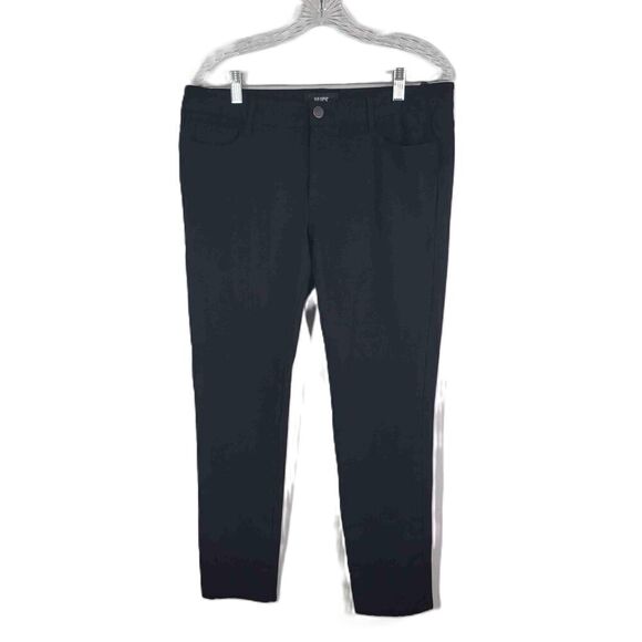 PAIGE Black Skinny Pants Button Closure Front Pockets Size 32 - Picture 1 of 9